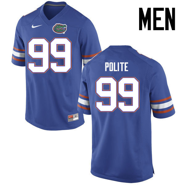 Men Florida Gators #99 Jachai Polite College Football Jerseys Sale-Blue